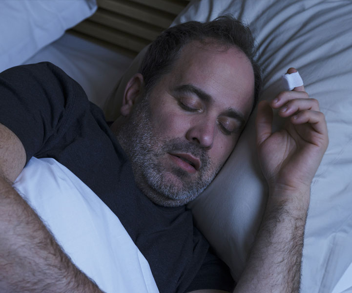 Man sleeping using NightOwl